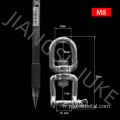 Pivotant en acier inoxydable avec œil et mâchoire (M4-M12)